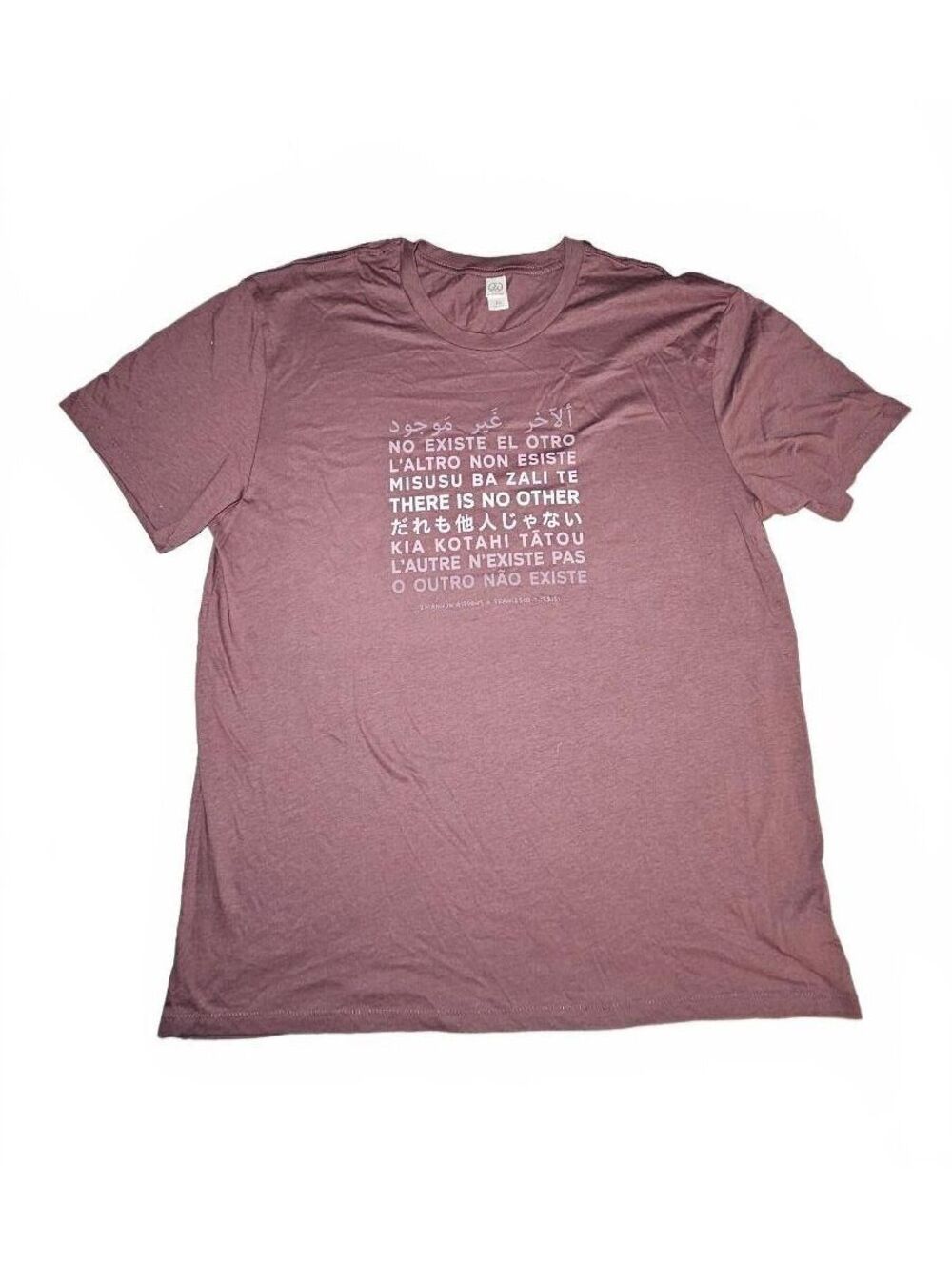 Alternative Apparel XL Mauve Graphic T-Shirt 'There Is No Other' Francesco